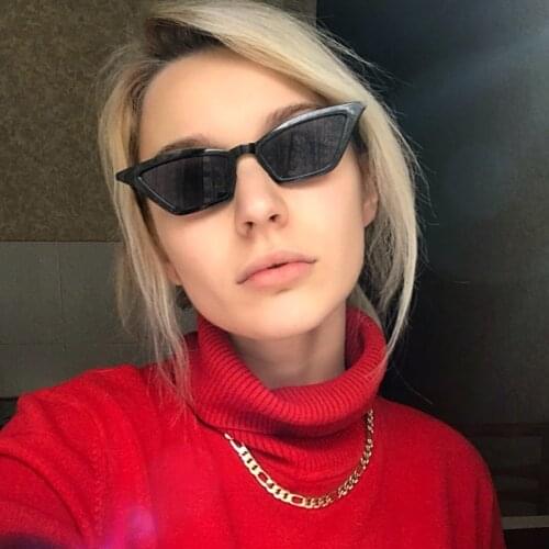 Top quality ladies small frame retro cat eye sunglasses sun visor glasses street glasses trend sunglasses