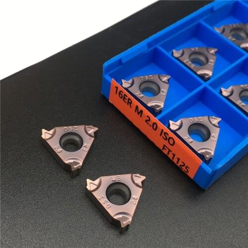 16ER M 2.0 ISO FT1125 Carbide Inserts High Quality Thread Turning tool cutting Lathe Tools cutter CNC tool 16ER 2.0