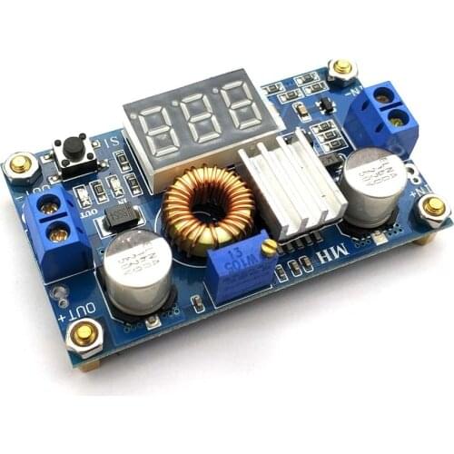 XL4015 75W DC-DC 5A Voltage Regulators Module Adjustable Buck Module With Voltmeter Display