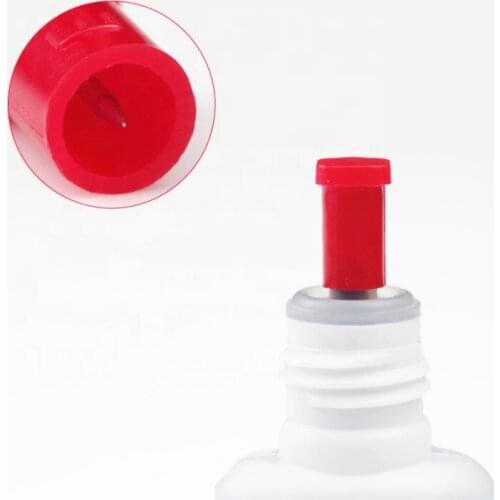 10pcs Eyelash Glue Bottle Plug Blocking Needle Red Strong Adhesive Bottle Plug Opening Aid Dredge Jug Mouth Makeup Aid Tools