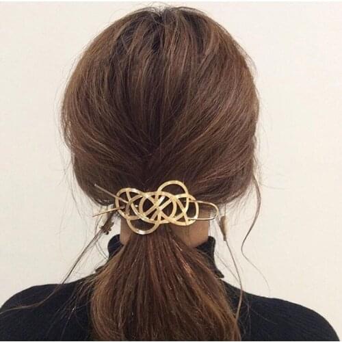 60pcs/lot DIY Multi Alloy Horsetail Retro Hairpin Pierced P-Pin & Comb Hair Clasp Hair Styling Tools Accessories HA1435