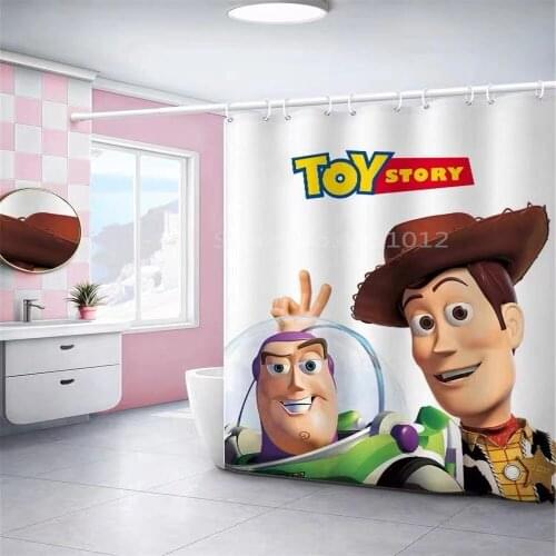 The New Toy Story Bathroom Shower Curtain 3D Waterproof Mildew Bath Curtain Toilet Door Curtain for Bathroom Decor Boys Gift