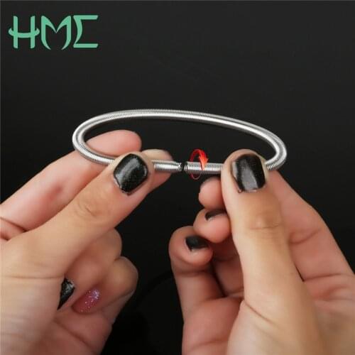 4pcs/lot 19cm Hot Selling Rhodium Plated Detachable Iron Bracelet Women Wire Bracelet Bangles DIY Accessories Personality Gifts