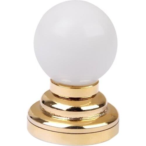 1:12 Dolls House Miniature Globe White Ceiling LED Light Lighting Lamp with Battery
