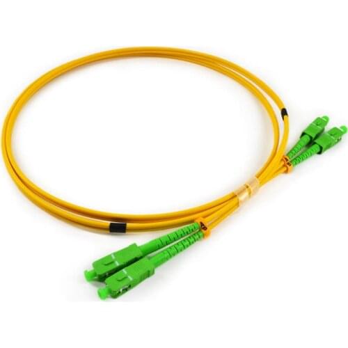 10 pcs/box,Skylynn Fiber optic patch cord SC/APC -SC/APC Single mode G652D duplex 3.0 Yellow LSZH Jacket 1M 2M 3M 5M 10M