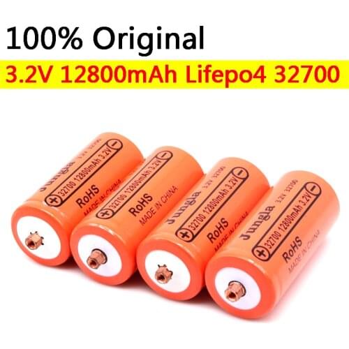 100% Original 32700 12800mAh 3.2V lifepo4 Rechargeable Battery Professional Lithium Iron Phosphate Power Battery with screw