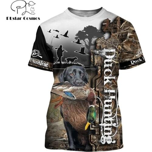 2020 Summer Men t shirt 3D Duck Hunting Printed T-Shirts Harajuku Casual short Sleeve Tee shirts Unisex Cool t-shirt QDL006