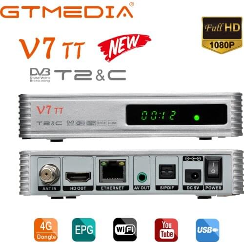 2020 NEW GTMEDIA V7 TT DVB-T2 DVB-S Digital 4G dongle with Wifi Tv box Receiver Satellite Decoder Receptor