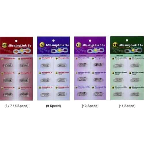 3 Pair 6pcs Bike Chains mountain road bike bicycle chain Connector for 6/7/8/9/10/11 Speed Quick Master Link Joint Chain