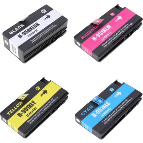 4 Pieces High Yield Printer Ink, Colour Ink Cartridge For Pro 8100 Pro8600