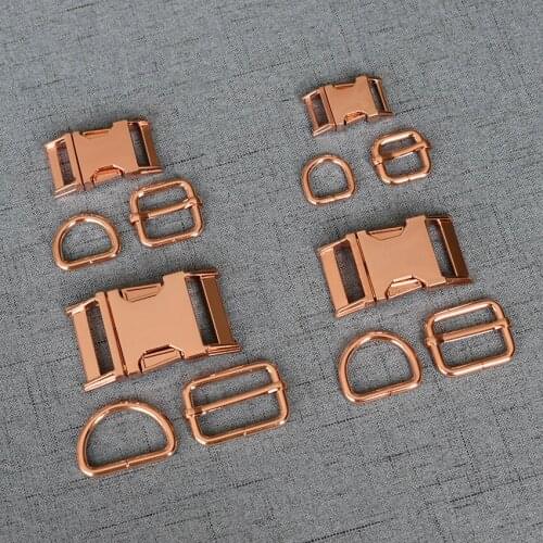 50 Sets 15mm 20mm 25mm 32mm Heavy Paracord Metal Buckle Clip Clasp Belt Straps D Ring Adjuster Slider Harness Hardware