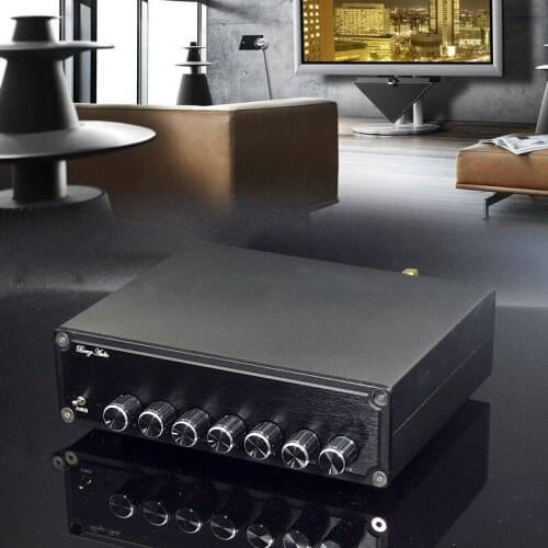 A600 Home audio 100W+50W*2+50W+50W*2 TPA3116 Amplifier 5.1 Channel Bluetooth 5.0 Amplifier DC12-25V with High and Low Tone