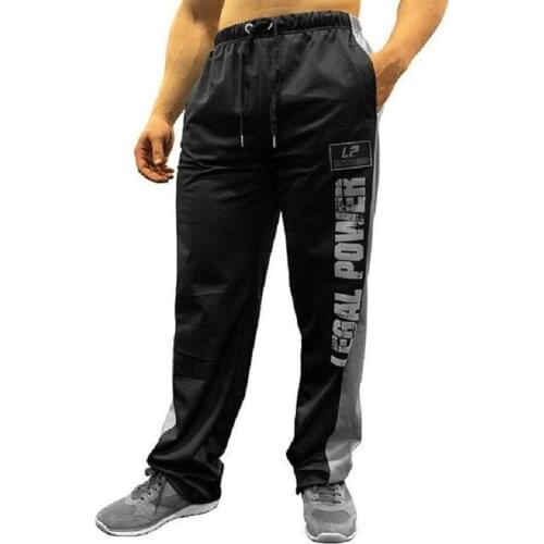Muscle Fitness Thin Breathable Casual Pants Mens Large Size Combination Loose Straight Sports Pants Men Pantalones Deportivos