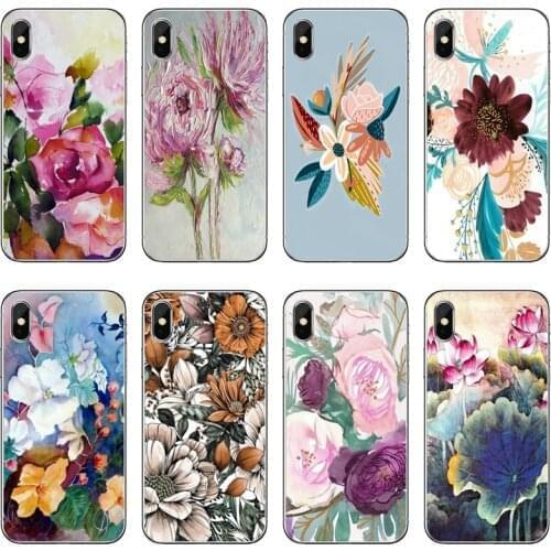 Boho Flower Art Abstract painting Phone Case For Samsung Galaxy M30 J8 J7 J5 Pro J6 J4 Prime A6 A8 A9 Plus J3 2018 2017