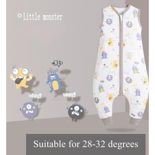 Baby Sleep Bag with Feet Spring Summer Wearable Blanket with Legs Cotton Sleepsack for Toddler Soft Baby Newborn Romper Clothes