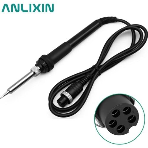 Electric Soldering Irons Handle Soldering Iron Universal 907 936 936A 937A Handle Line Soldering Station 5 Holes Interface Tools