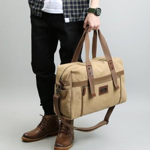 Canvas Men Travel Bags Retro Leisure Carry on Casual Luggage Bag Large Capacity Tote Messenger Baggage Crossbody Bag