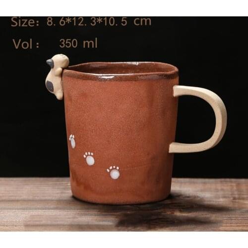 Hand-Made Pottery Coffee Cup 340ml Irregular Creative Coffee Mug Tea Cup Personality Wedding Gifts for Friends