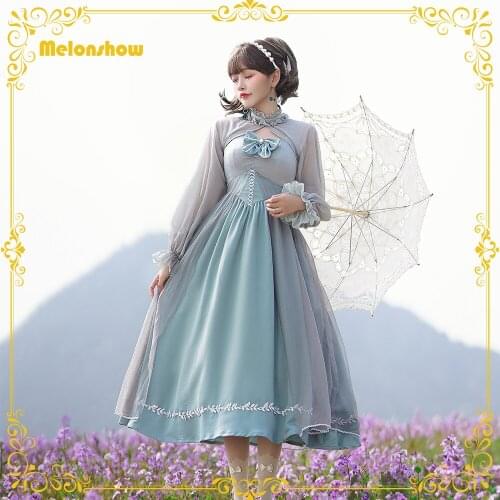 Japanese Classic Lolita Dress Plus Size Vintage Victorian Women Kawaii Princess Tea Party Cute Fairy Dress Sweet Vestidos 2021