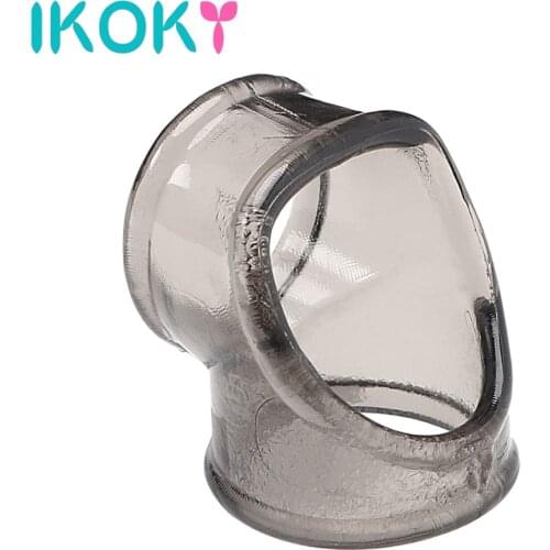 IKOKY Penis Sleeve Scrotal Binding Ring Sex Toys for Men Male Delay Ejaculation Penis Ring Cock Ring Chastity Cage Adult Product
