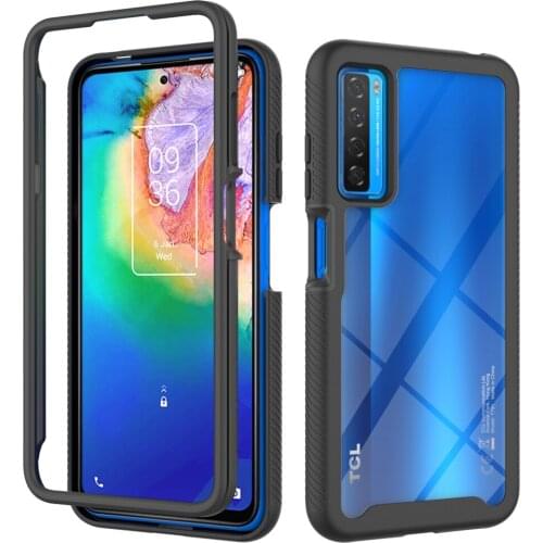 Crystal Case Bumper Back Panel for TCL 20 Lite Plus Shockproof Case 360 Protect Silicon Frame Funda TCL 20 Lite Case TCL20 Cover
