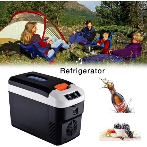 10L Small Refrigerator Car Home Dual-use Refrigerator Outdoor Camping Refrigerator Portable Cooler 12v24V