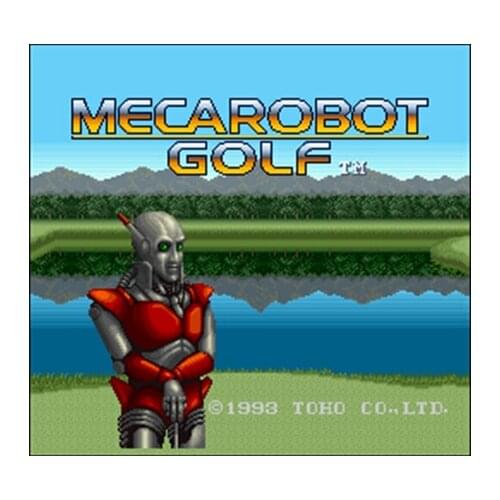 Mecarobot Golf NTSC Version 16 Bit 46 Pin Big Gray Game Card For USA Game Players