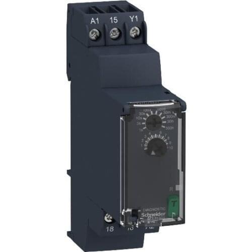 RE17RAMU Modular timing relay, 8 A, 1 CO, 1 s..100 h, on delay, 24...240 V AC