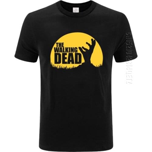 Men T Shirts The Walking Dead Printed T-Shirt Summer Fashion Cotton Oversized O-Neck Tops & Tees