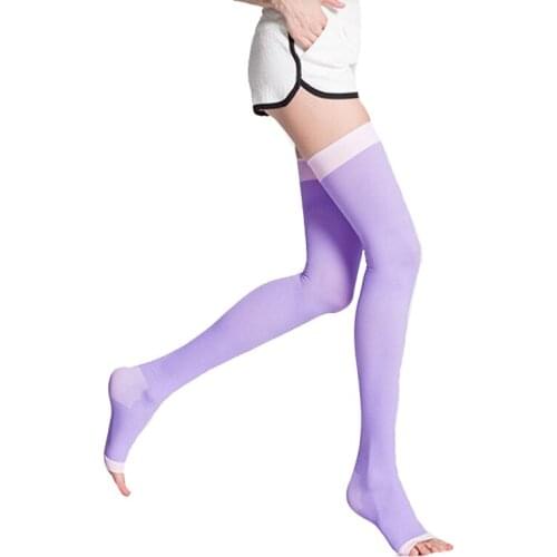 CKAHSBI 420D Yoga Sock Women Professional Compression Tight Varicose Stockings Collant Anti Fat Burning Lycra Sleeping Stovepipe