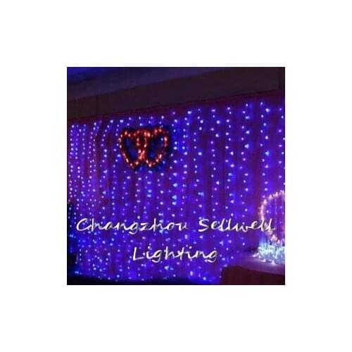 NEW!Wedding backdrop wedding product LED star light 4*8m blue lamp H225