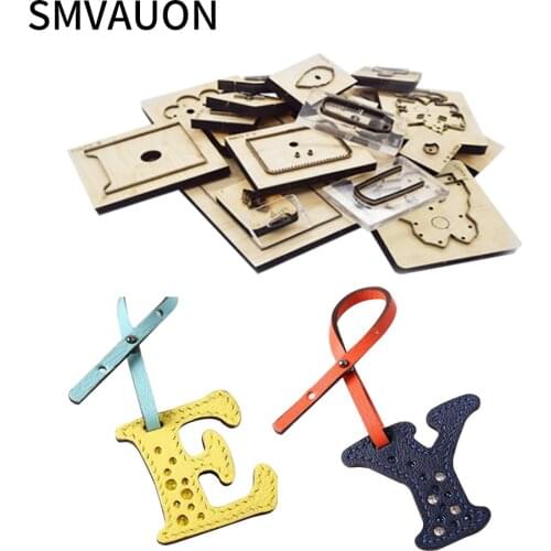 Letter Pendant Cutting Dies Leather Knife Cut Die Customized Key Ring Making Decor Supplies Dies Template