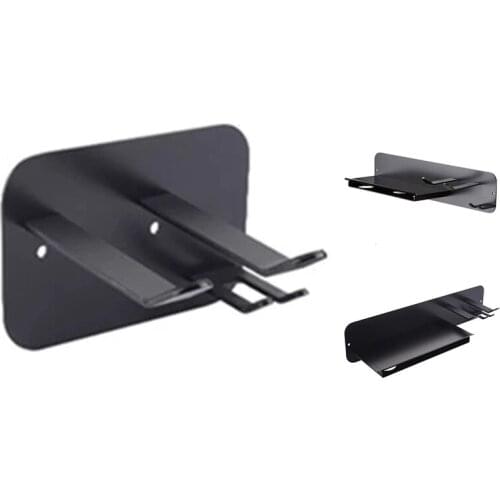 HOT-Hairdryer Shelf Black Aluminum Hairdryer Storage Rack Drier Holder Bathroom for Dyson Supersonic Hair Dryer