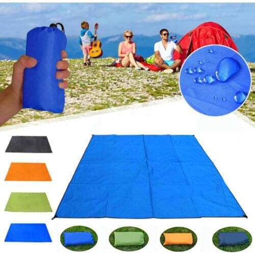 Portable Waterproof Outdoor Camping Mat Foldable Beach Blanket Picnic Mat Ground Sleeping Mattress Travel Moistureproof Tent Mat