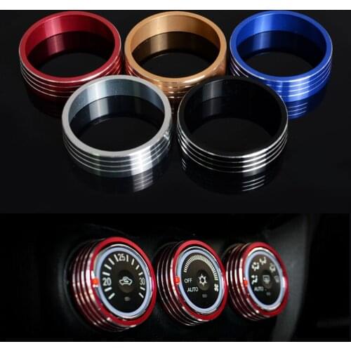 Angelguoguo 3 PCS Car air conditioning Rotary knob for 2011-2012 Mitsubishi ASX Car Air Conditioning heat control Switch sticker