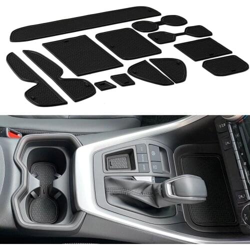 Anti-Slip Mat for Phone Gate Slot Mats Cup Rubber Pads Rug for Toyota RAV4 2019 2020 XA50 RAV 4