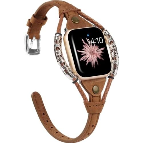 Classic Genuine Leather strap for Apple Watch Band 38mm 40mm 42mm 44mm Wristbands Bracelet for iWatch 5 4 3 2 1 Accessories