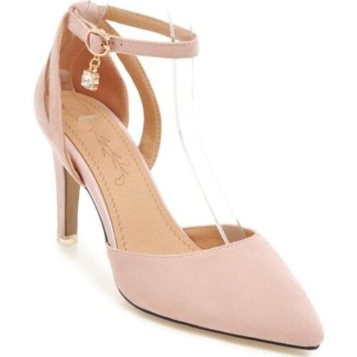 Big Size 11 12 13 14 15 high heels sandals women shoes woman summer ladies Pointed Package toes cingulate Fine with sandals