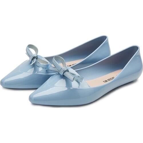 Melissa Sandals Women With Bowtie Sandals Women Jelly Shoes 2021 Ladies Melissa Female Jelly Shoes Non-slip Women Sandals