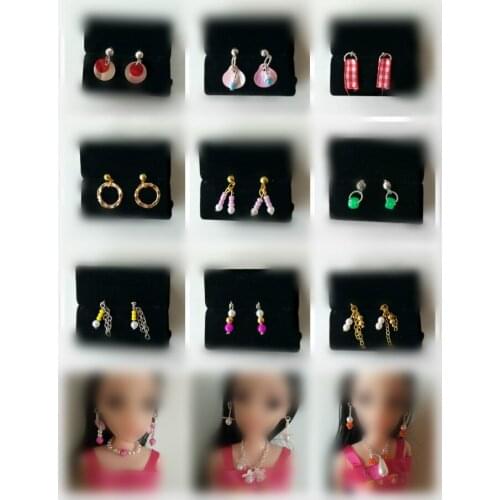 Earrings or necklace Hat or headdress/ Doll Accessories DIY Cosplay For Baby Toy 1/6 Xinyi Barbie FR Doll for barbie accessories