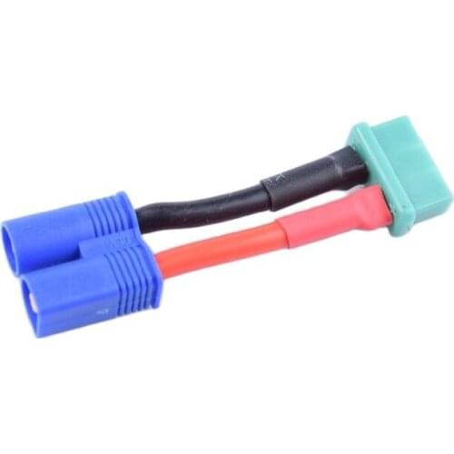 2 pcs EC3 Male Female Plug to EC2 EC5 MPX XT30 XT60 Deans Traxxas Tamiya Connector Battery Charging Adapter Cable Wire14awg 40mm