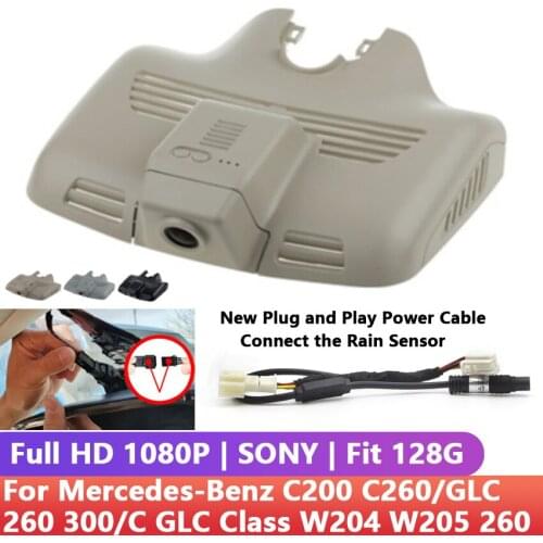 Hidden 1080P Plug and play By APP Control Car Camera dash cam For Mercedes-Benz C200 C260/GLC 260 300/C GLC Class W204 W205 260