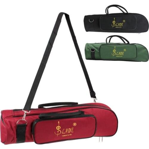 Trumpet Bag Advanced Plus Soft Cotton Trumpet Bag with Double Zippers Design 3 Colors Optional Woodwind Instruments