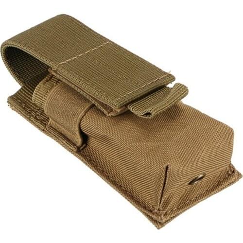 Tactical M5 Flashlight Pouch Single Pistol Magazine Pouch Torch Holder Case Outdoor Hunting Knife Light Holster Bag Accessory
