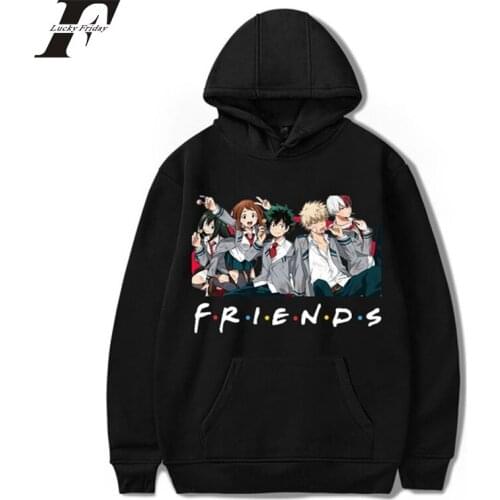 Oversized Hoodie Sweatshirt Women Men My Hero Academia Friends Clothes Streetwear Tops Casuacotton Long Sleeve Sweatshirt L Full