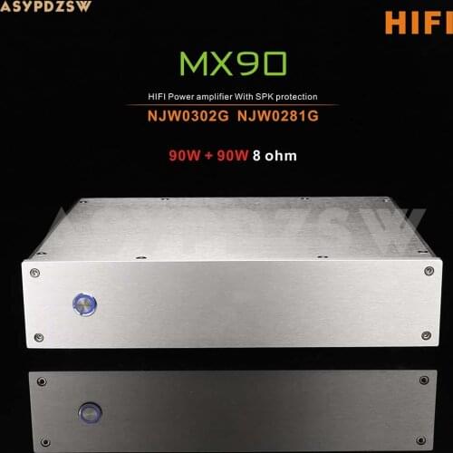 MX90 HIFI Class AB Power amplifier NJW0302G NJW0281G With SPK protection 90W+90W 8 ohm