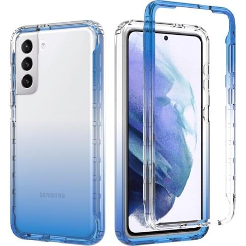 UYFRATE Shockproof Gradient Transparent Clear Case For Samsung Galaxy S21 S20 Ultra A72 5G A52 A71 A51 Soft Back Phone Cover