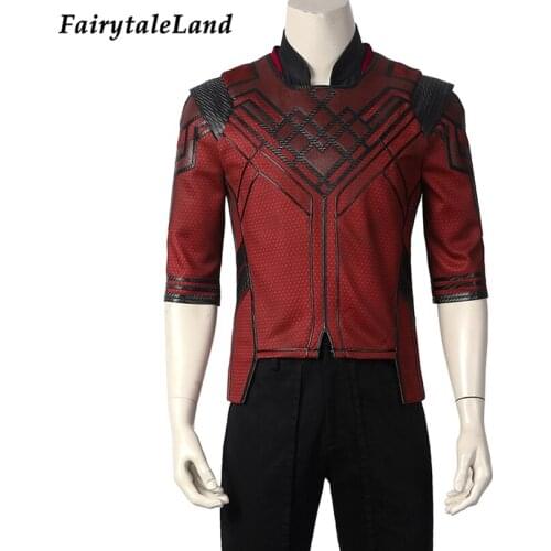 Adult Men Superhero Cosplay Shang Qi Costume Halloween Party Kung Fu Master Outfit Fancy Jacket
