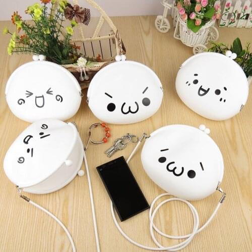 Women Handbags Silica Gel Women Messenger Bags College Girls Daypack Purse Casual Pack Cute Cartoon