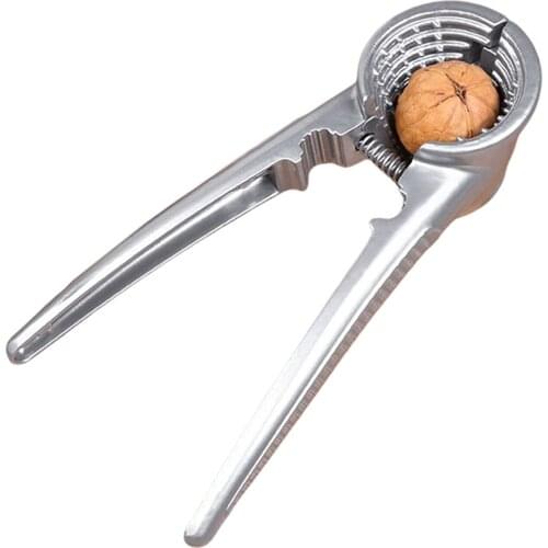 1pc Chestnut Clip Cracker Aluminium Alloy Nutcracker Sawtooth Multifunctional Kitchen Tools Dried Fruit Opener